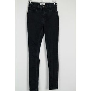 Free People Jeans Straight Pants Denim Skinny Dark